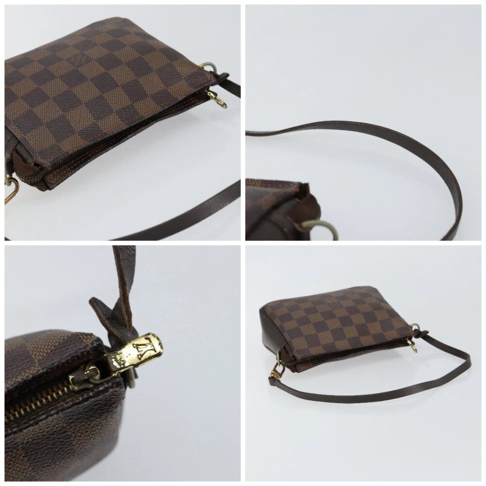 LOUIS VUITTON Damier Ebene Trousse Makeup Pouch N51982 LV Auth 146780 - Picture 16 of 16